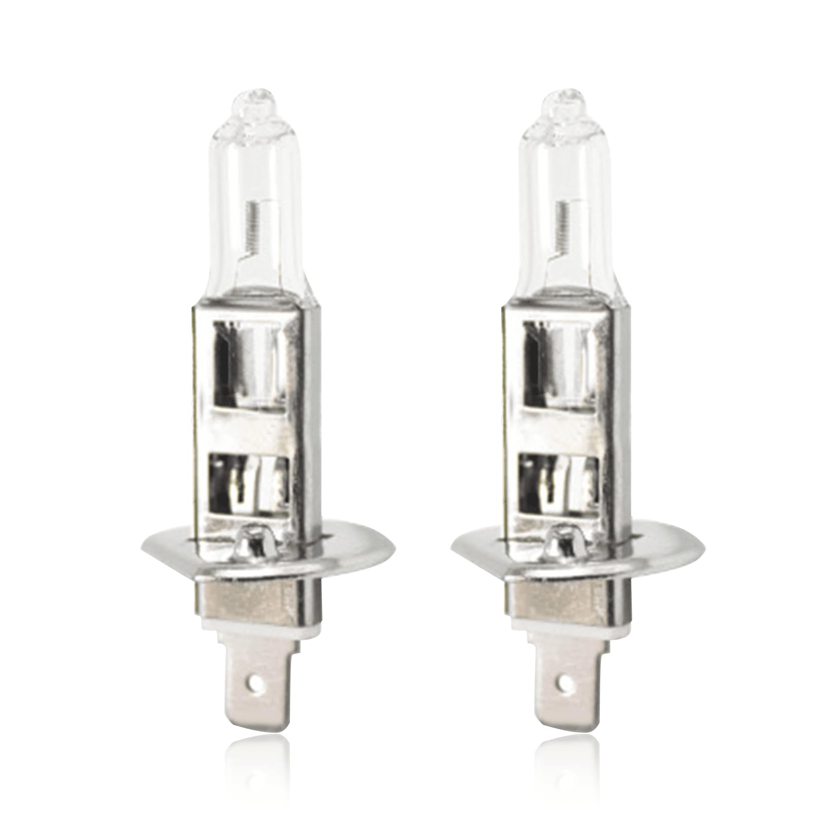H1 Lampe Auto 12V 55W mit Zulassung, H1 Scheinwerferbirne für Auto Fernlicht und Abblendlicht,3000K Weiss Lampe