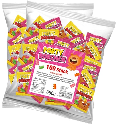 Frucht Gummibärchen Mix 200 Stück - Wurfmaterial für Karneval und Fasching - Minibeutel einzeln verpackt - Süßigkeiten, Gummibärchen Großpackung - 1,36kg Frucht Gummibärchen Mix 200 Stück - Wurfmaterial für Karneval und Fasching - Minibeutel einzeln verpackt - Süßigkeiten, Gummibärchen Großpackung - 1,36kg