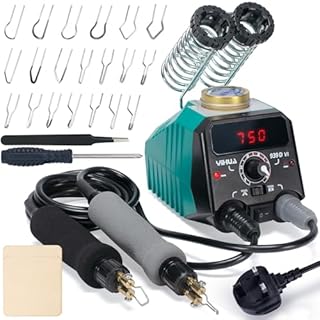 YIHUA 939D-VI Dual Pen Wood Burning Kit with Digital Display with 20 Wire Nibs, Detachable Pyrography Pen, 2 Wood Pieces, Tweezers Used as Wood Burning Tool and Branding Iron for Wood