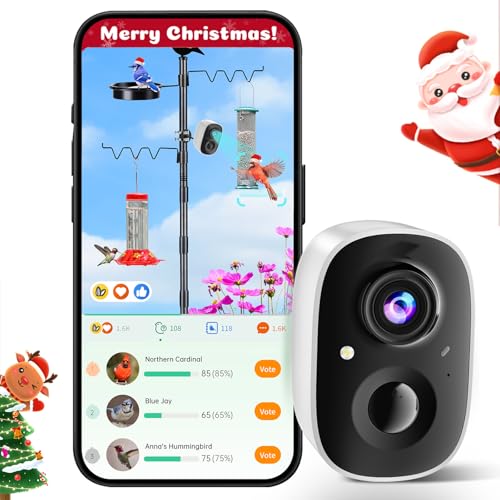 HIXX Bird Feeder Camera Solar Powered