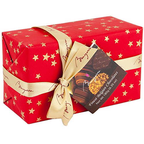 Finest Belgium Chocolate Collection | Milk Dark Chocolate Filled with Gianduja Coconut creme Hazelnut Praline Nougat Truffles Mousse Pure Arabica Coffee Orange Ganache | 1 Gift Box 6.53 Oz (Bruyerre)