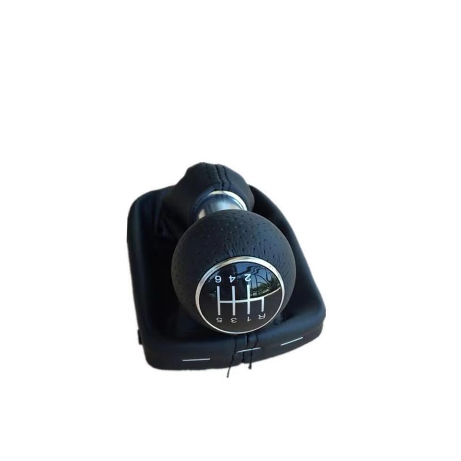 GHQFROP Transmission Gear Shift Knob for A3 8L 1.6 Liter 1996 1997 1998 1999 2000 2001 2002 2003 5/ Speed Car Gear Shift Knob 23mm Manul Car Gear Stick Knob(6speed)