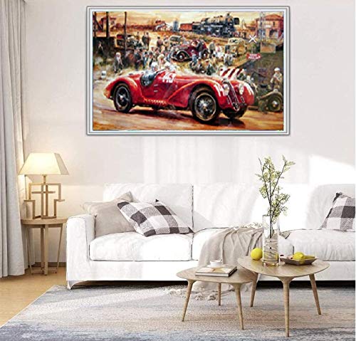 DOUBLETOP 1000-Piece Ancient Car Races Jigsaw Puzzle - Adult Brain Teaser For Home Decor & Family Fun