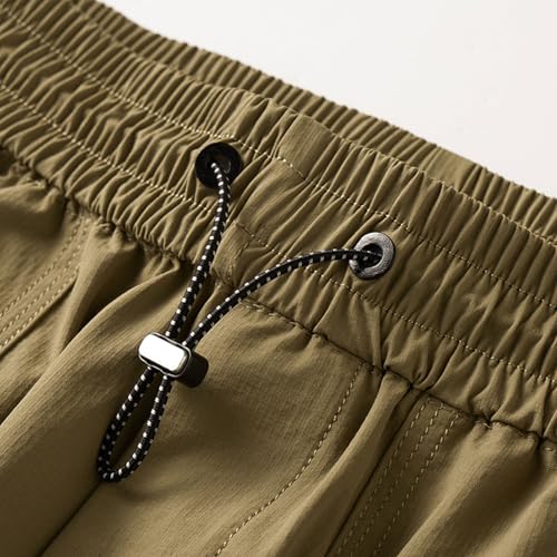 decion Men's Summer Jogging Pants with Pockets Elastic Cuffs Casual Sports4