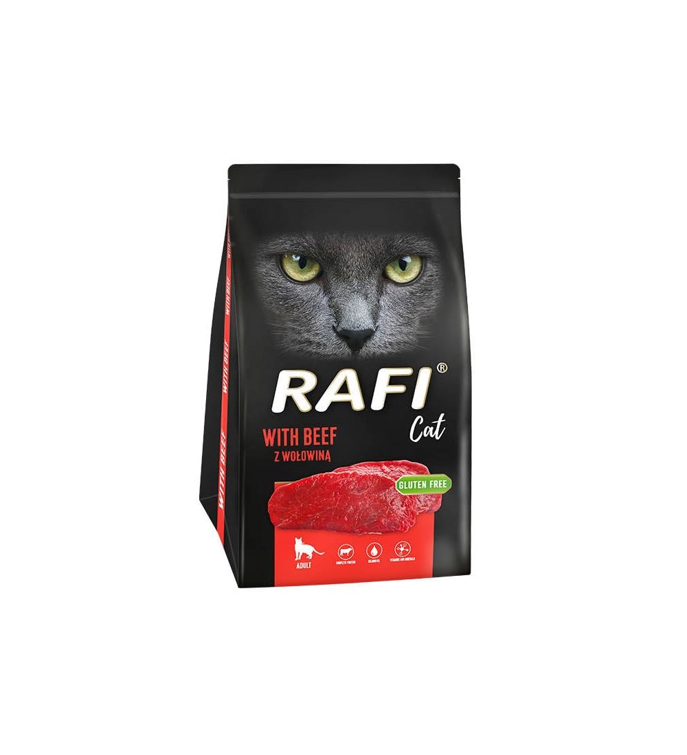 RAFI (Dolina Noteci) Complete Cat Food - Healthy Nutritious Tasty - Air Dried Food for Adult Cats - Natural Ingredients