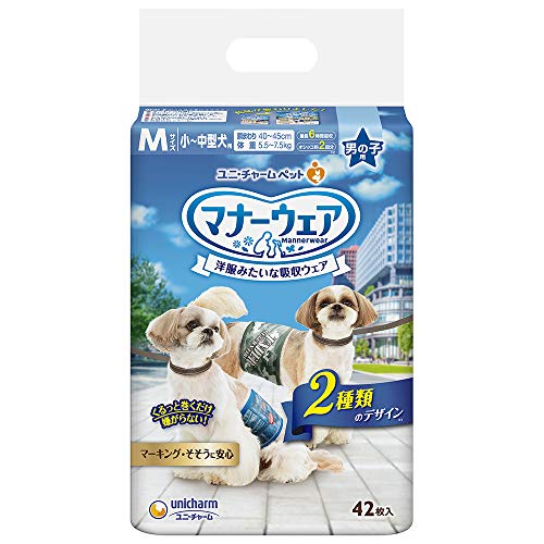 マナーウェア 犬用 おむつ 男の子用 Mサイズ 小型 中型犬用 迷彩 デニム 336枚 おしっこ ペット用品 ユニチャーム