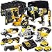 Dewalt 18V Li-ion 10 Piece Cordless Power Tool Kit with 3 X 5Ah Batteries & Charger DCKT4T710P4T- Monster Power Tool Kit- Combo Kit- 18V Cordless Power Tool Kits- Mega Power Tool- Dewalt kit