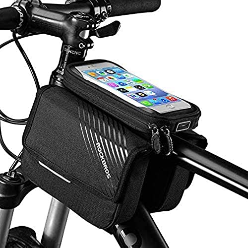 Bolsa de bicicleta táctil SSDD para cuadro de montaña y soporte de móvil 2