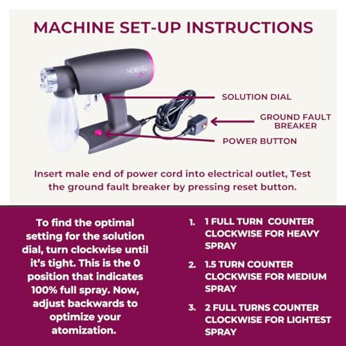 Norvell Oasis Spray Tan Machine Kit Bundled With Norvell Cosmo Airbrush Spray Tanning Sunless Solution thumb #8