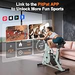 DeerRun Exerciser Vélo, Résistance magnétique réglable Vélo stationnaire intérieur,Fitness Vélo stationnaire Vélo à vélo avec télécommande, Équipement d'exercice pour la maison 300lbs Capacité de poids