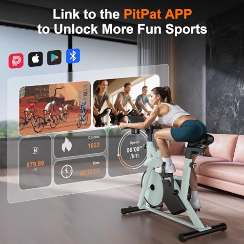 DeerRun Exerciser Bike, Adjustable Magnetic Resistance Indoor Stationary Bike,Fitness Stationary Bike Cycling Bike with Remote Control, Exercise Equipment for Home 300lbs Weight Capacity by DeerRun - Image 5