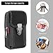 Gürteltasche Herren Multifunktionale Gürtel Handytasche Große Smartphone Tasche Handygürteltaschen Belt Bag Gürtel mit Karabiner Arbeit Taktische arbeitstasche Tasch für Wandern, Camping (Schwarz)