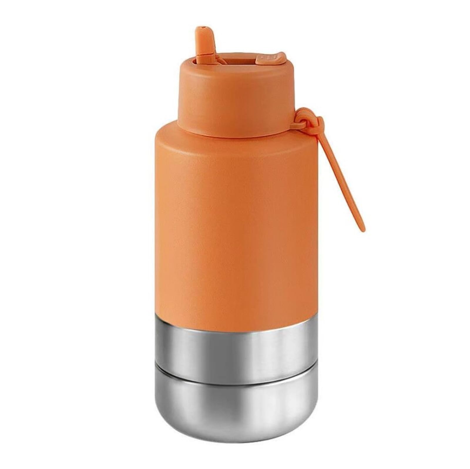 Edelstahl Hundetrinkflasche 950ml Auslaufsichere Wasserflasche für Hunde für Hunde & Katzen - Camping Reise & Outdoor Spaziergang BPA-frei(Orange)