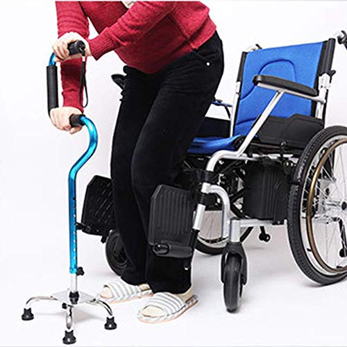 Béquilles médicales légères à 4 pieds pour sécuriser la marche senior