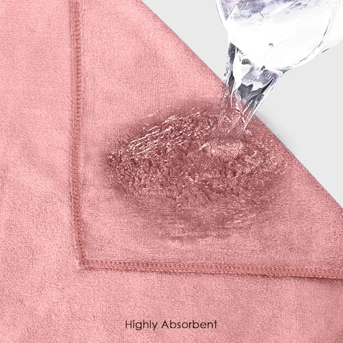 Image of HOUSSE Premium Microfiber Face Towel Desert Sand | Korean Beauty Exfoliating | Antimicrobial for Sensitive Skin | Eco-Friendly 450 GSM | Soft Touch Set | 30x30 cm | Pack of 4