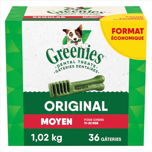 GREENIES Dog Treats Original Regular Natural Dental Care, (36 Treats) 36 oz. Pack image 6