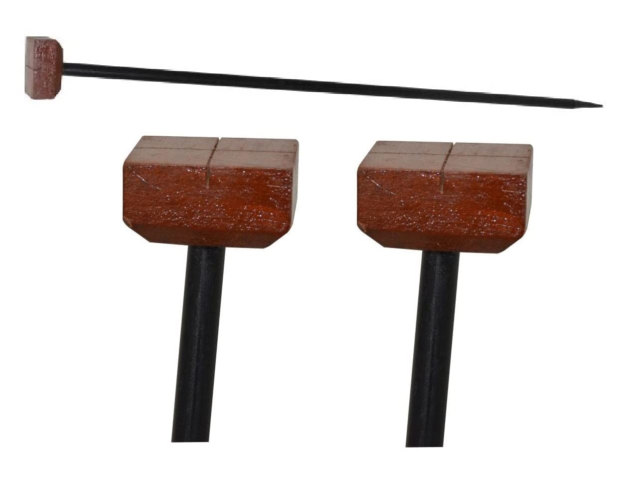 Wooden Cross Staff with Pole for Survey using in Ground for Survey with Folding Pole Colour, Brown Cross Staff with pole having strong iron (Pack of 2)