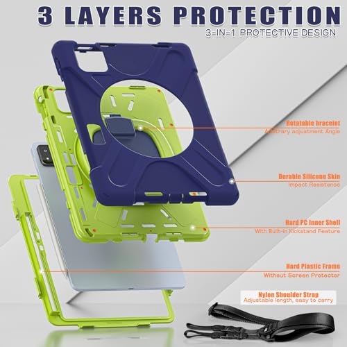 Coque robuste Xiaomi Mi Pad 8 et 8 Pro antichoc bleu marine - 5