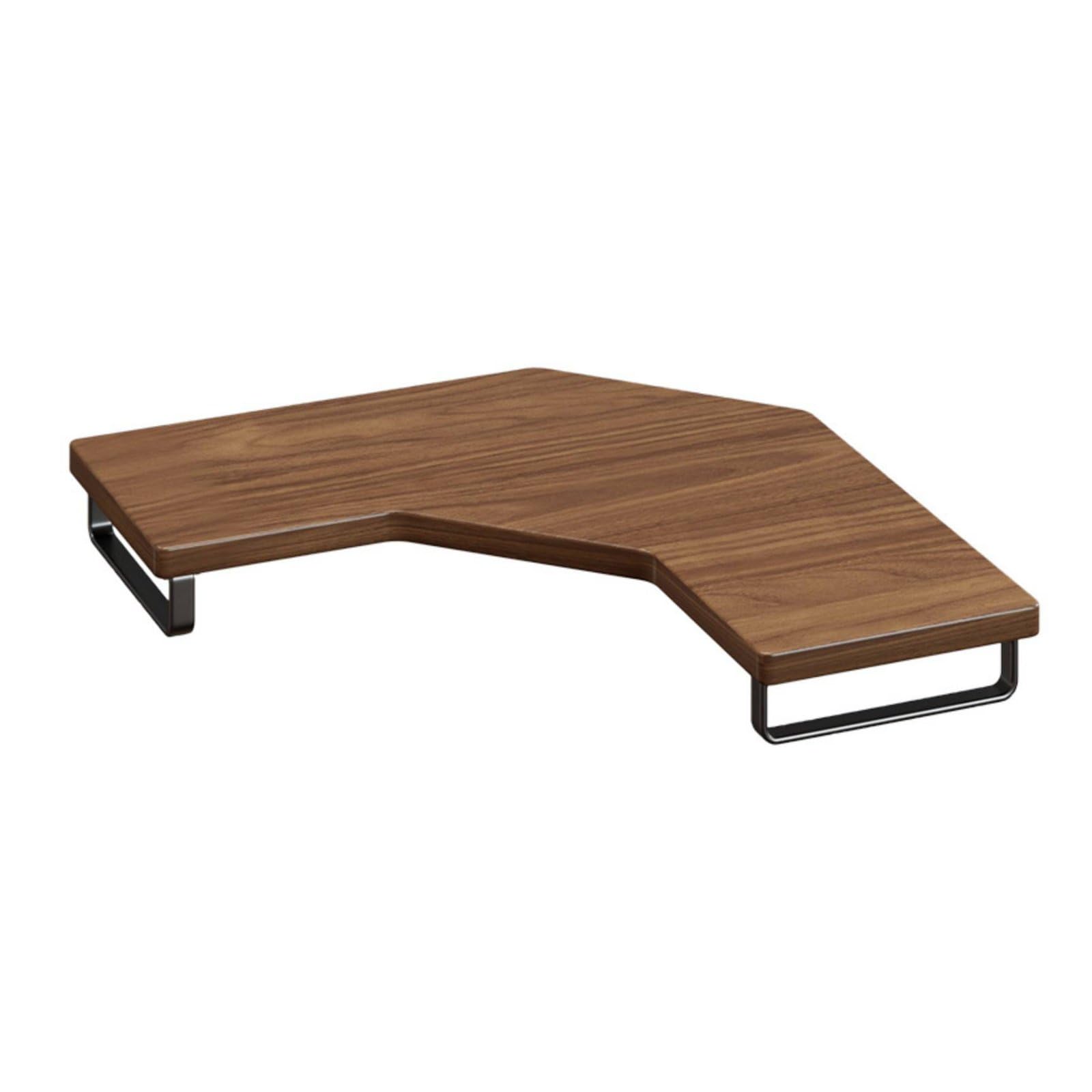 Supporto Desktop Rialzo Schermo Base Pc Scrivania Mensola Legno E Ferro Ergonomico con Spazio per Tastiera E Mouse Adatto per Ufficio Domestico , color to 2 , Standard