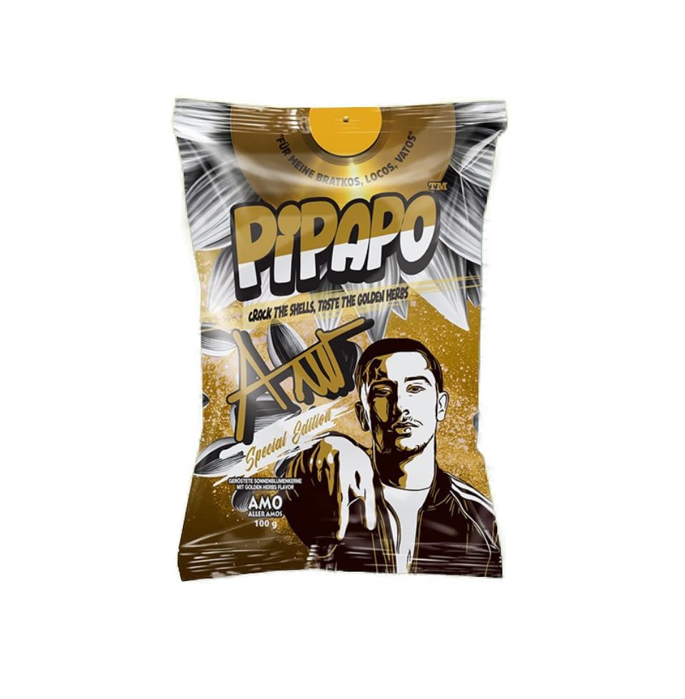 PiPAPO Sonnenblumenkerne | Golden Herbs Special Edition | AMO | 5 Stück je 100g