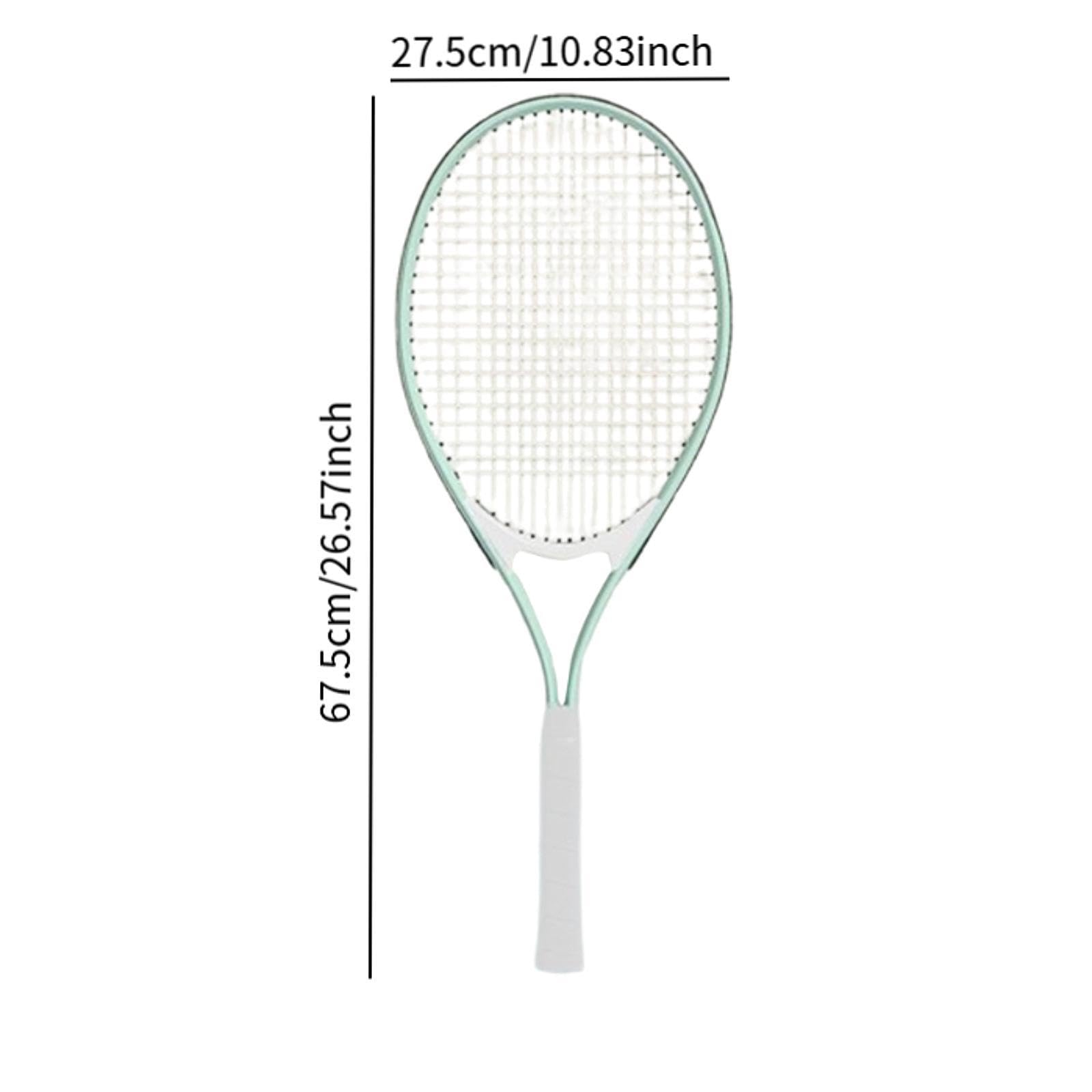 Racchetta da Tennis per Principianti Adulti, Comoda, Portatile, per Il Tempo Libero, L'allenamento, Leggera, per Giochi All'aperto, Esercizi I, Verde