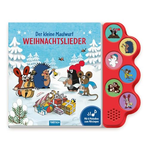 TRÖTSCH - Der kleine Maulwurf Soundbuch Weihnachtslieder | Ab 18 Monaten: Beschäftigungsbuch Soundbuch Liederbuch (Der kleine Mauwurf)