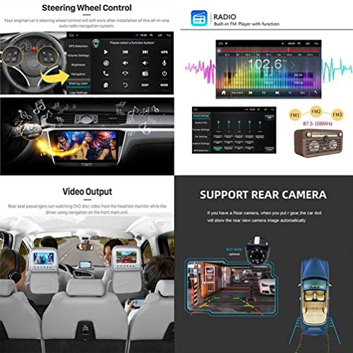 Autoradio Android 8.1 con pantalla táctil 2.5D premium para Tiguan L 6
