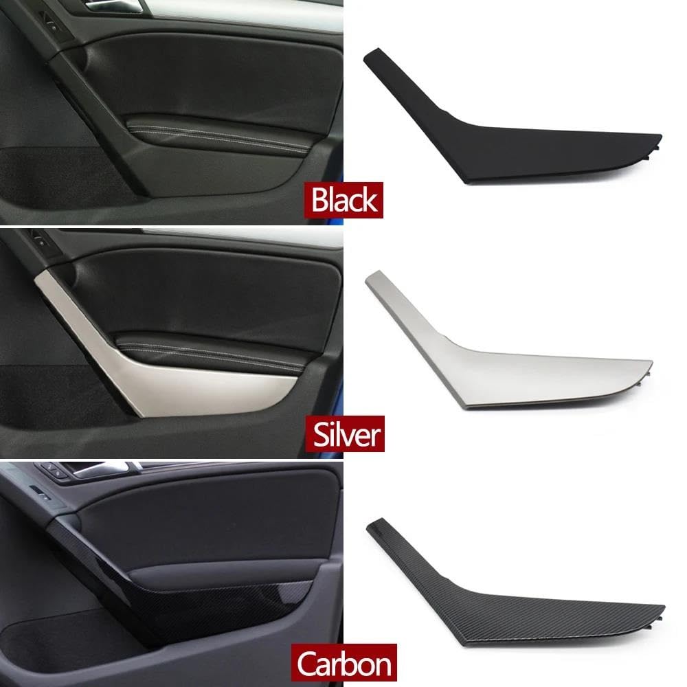 Maniglia Interna Porta 5K4868039A82V Auto Porta Interna Sinistra Destra Maniglia Tiro Copertura Nera Trim Per VW Per Golf 6 Per GTI MK6 2009-2010 2011 2012 2013 2014 Maniglie Interne (Size : Sinistra