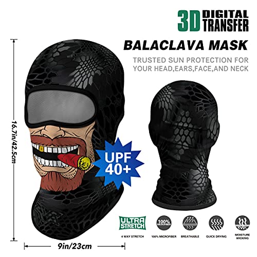 Image of 3D Balaclava Ski Mask Motorcycle Full Face Mask Outdoor Tactical Hood Headwear Mask Ghosts Skull Mask Men Women for Halloween