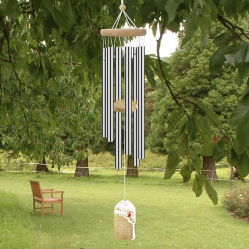 Image of ASTARIN Personalized Wind Chimes Outdoor Large Deep Tone,Large Customized WindChimes for Outside Tuned Relaxing Soothing Low Bass,Memorial Wind Chimes Sympathy