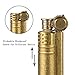 Trench Copper Lighter Kerosene Lighter Vintage Flint Wheel Lighter Antique Brass Lighter with Windproof Movable Wind Shield and Extra Flints