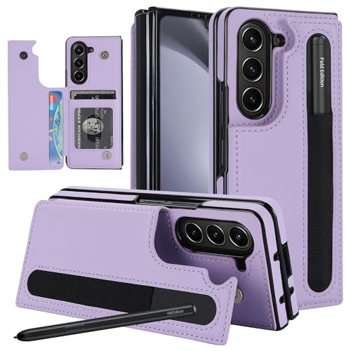Accessoires Samsung Galaxy Z Fold 5 5G coque fine avec fente stylo et support robuste Asuwish