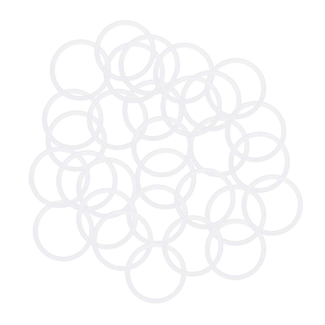 uxcell Silicone O-Rings, 20mm OD 17mm ID 1.5mm Width VMQ Seal Gasket for Compressor Valves Pipe Repair, White, Pack of 30 (B082SVHQR8) Amazon Price History, Amazon Price Tracker