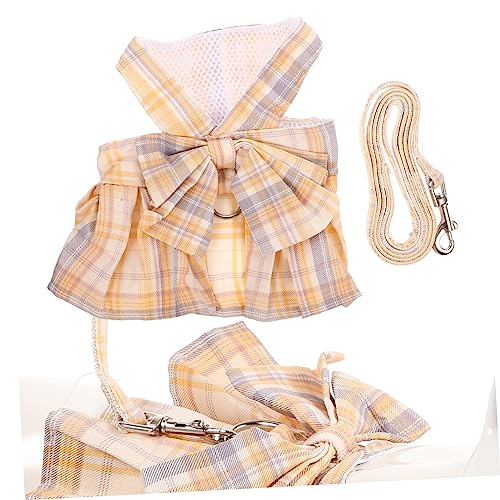 GALPADA Small Pet Harness Kit Vest Rabbit Leash and Traction Rope for Chihuahua