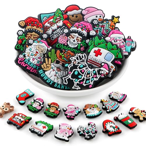Lovyomi Set with 15Pcs Silicone Focal Beads for Pens Christmas Silicone Beads for Keychain Making Bracelet Necklace Accessories