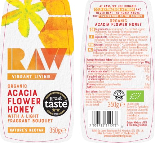 Miel Orgánica Raw Health Acacia 350 g miniatura 2