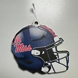 Fan Creations NCAA Ole Miss Rebels 3.5 Inch Collegiate Football Helmet Ornament – Wooden Christmas Décor for Fans