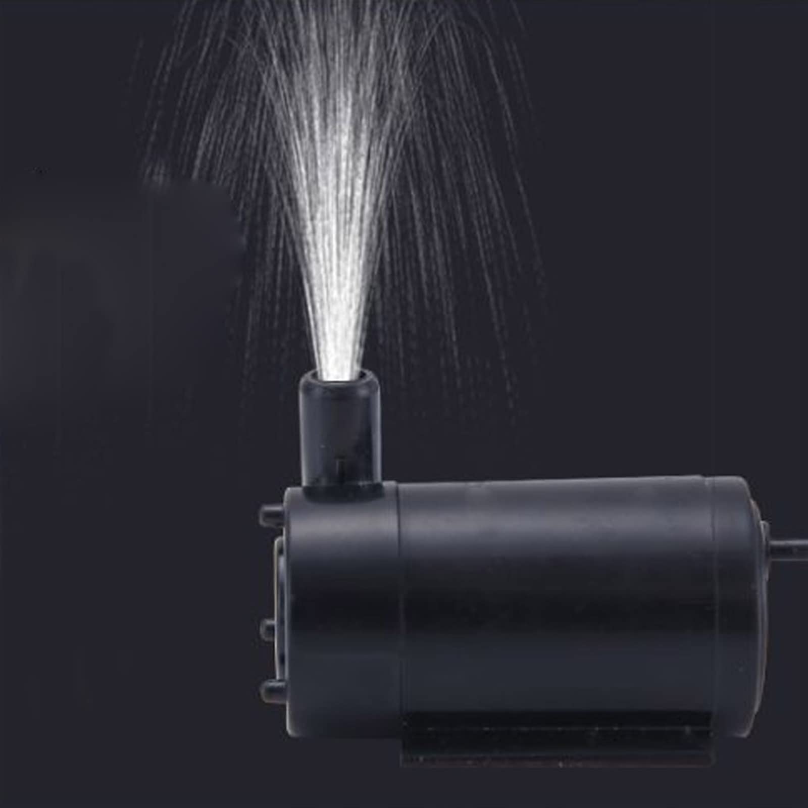 Sugoyi Bomba de Agua Sumergible Micro Bomba de Agua DC 3-4.5V 100L/H Bajo Nivel de Ruido para Acuarios de Tanques de Peces (JT-DC3W Horizontal