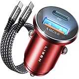 iphone 11 vs iphone xr battery life PD 36w Chargeur Rapide + QC 3.0 Le chargeur de voiture LISEN comprend un port USB-C (PD 3.0 36W) et un port USB-A (QC 3.0 18W) pour optimiser la vitesse de charge des téléphones portables et tablettes. Le port USB-C de 36 W peut même charger un ordinateur portable à la vitesse maximale. Il ne faut que 29 minutes pour charger le Samsung Galaxy S23 et l'iPhone 15 Pro de 0 % à 80 %.