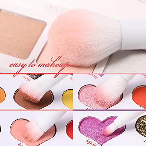 Docolor Professional Makeup Brushes Set 32Pcs Make Up Brushes Premium Kabuki Foundation Blending Face Powder Blush Contour Eye Shadows Eyebrow Eyeliner Make Up Brush Gift Kit #TOP7