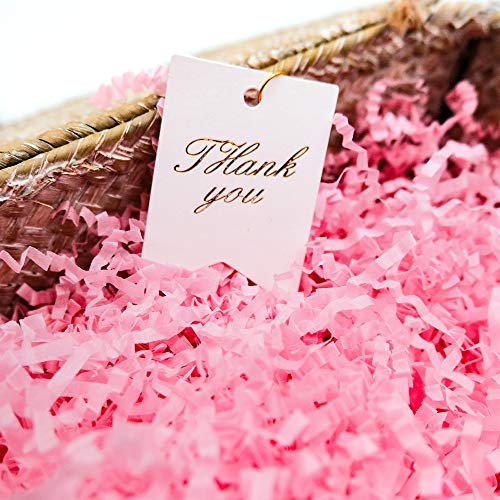 Airgame 1/2 Lb Crinkle Cut Paper Shred Filler, Crinkled Shredded Paper For Gift Box, Pink Crinkle Paper For Gift Wrapping #TOP4