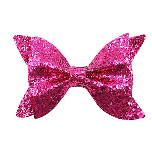 30Pcs Baby Girls Glitter Hair Bows Clips 4.3Inch Sparkly Glitter Bows Alligator Hair Clips Pigtail Hair Bows Hair Accessories For Girls Toddlers Kids Children In Pairs #TOP6