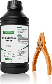 ApexMaker 8K Resin 1kg Ultra Rigid Resin Engineering Like,for Functional Gadgets 3D Resin Printing,for 4K 8K LCD/DLP 3D Printer (Orange)