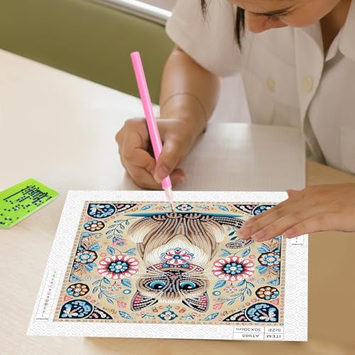 Image of Tontut Diamond Art Painting kit, end to end 5D DIY Special Shape Mosaic Crafts for Beginners and Adults, can be Gifted to Family and Friends, Great for Decorating Home and Office Walls