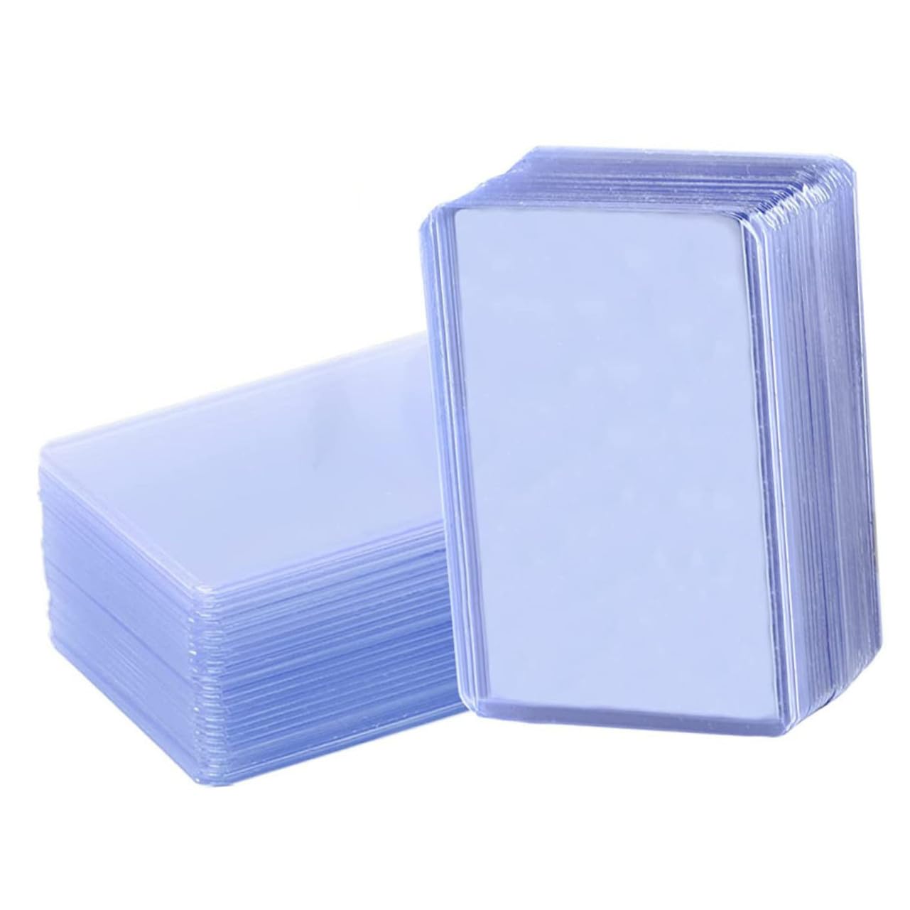 100 piezas Fundas Transparentes para Cartas de Reutilizables de PVC Compacto y Ligero para Cartas Estándar Portátiles y Resistentes Protector de Tarjetas Coleccionables