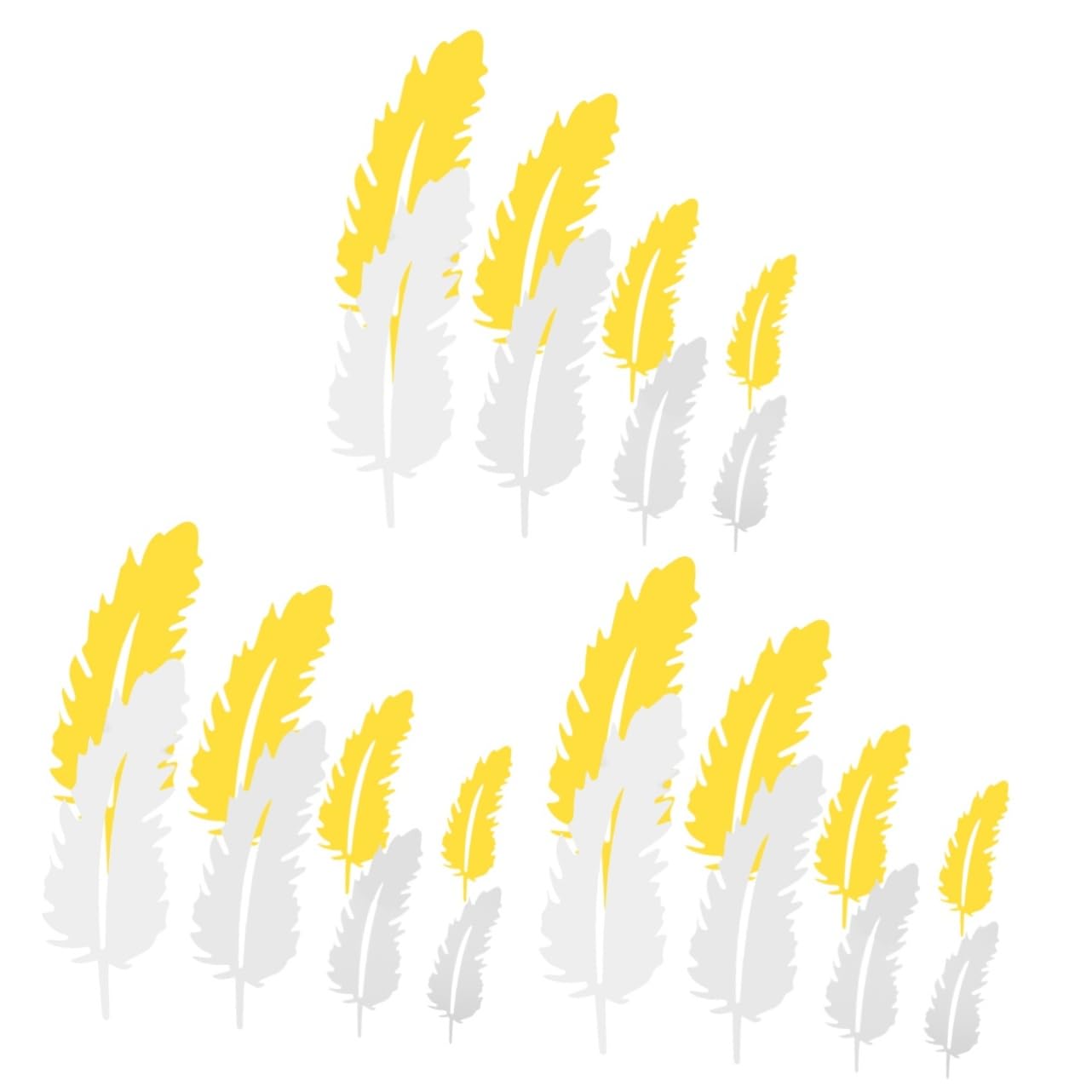 Autocollants mural plume stickers repositionnables pour masquer les défauts des murs
