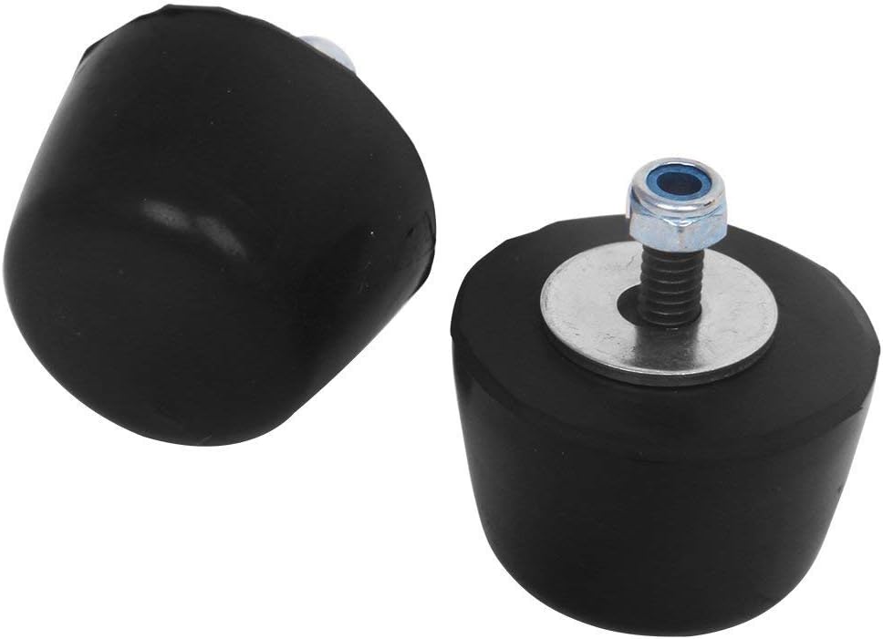 ELITEWILL 2 PC Hood Bumper Stops Fit for Jeep Wrangler 1987-2016 Cushion Stoppers Black Rubber