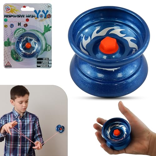 Alloy Metal YoYo, 5cm, Blue
