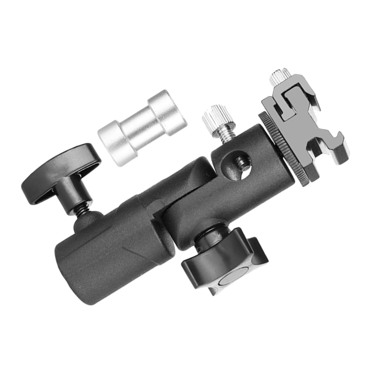 ARTIBETTER Photography Accessories Lamp Holder Photography Bracket Light Stand Adapter Flashlight Stand Supply Flash Bracket Flash Stand Bracket Mount Flashlight Holder Aluminum Alloy