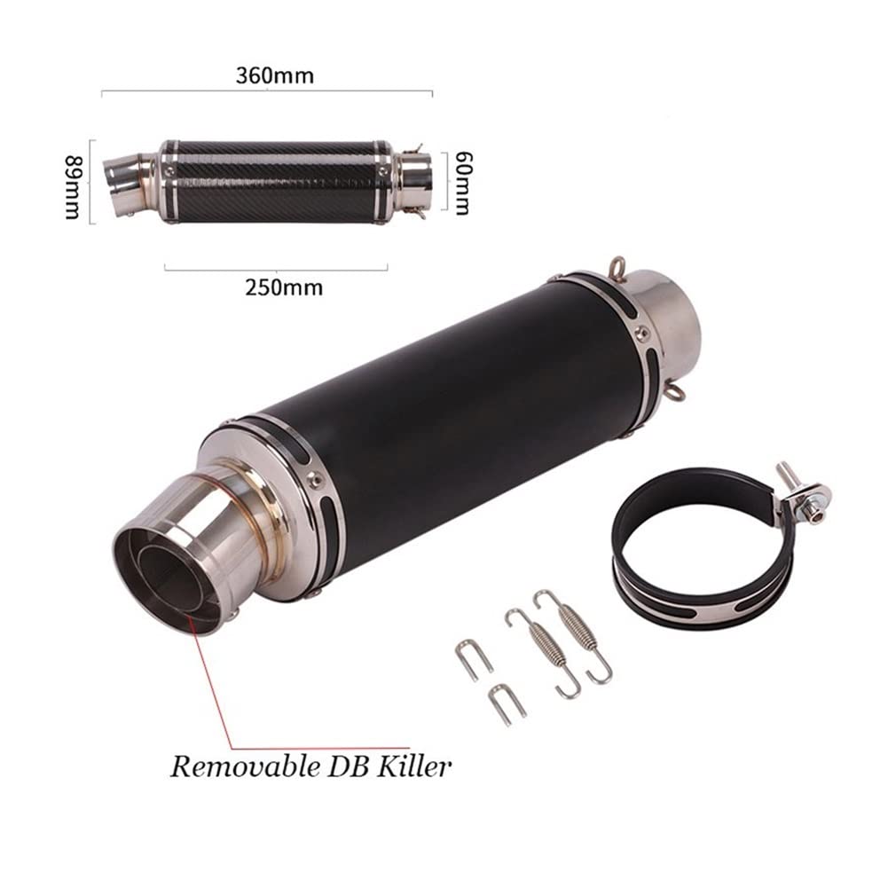 Amazon.co.jp: オートバイマフラーパイプ 60mmユニバーサルモーター